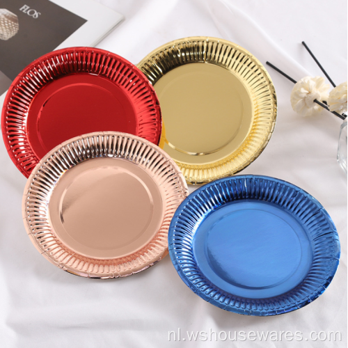 Hot Sale Nordic Style Golden Edg Plate